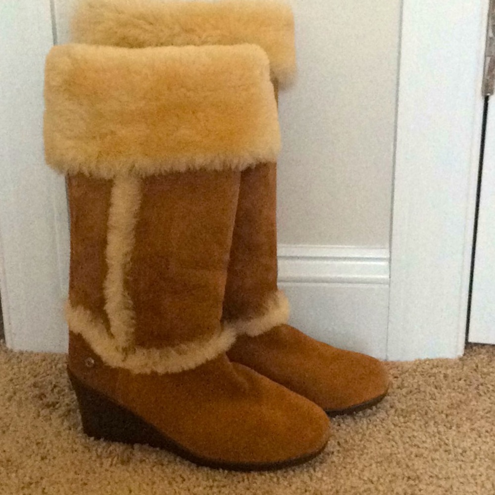Ugg Boots Suede (Wedge Heel)